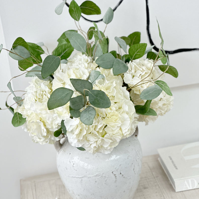 Image of Hydrangea silver dollar flower arrangement