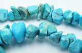 Howlite Turquoise Chip Beads