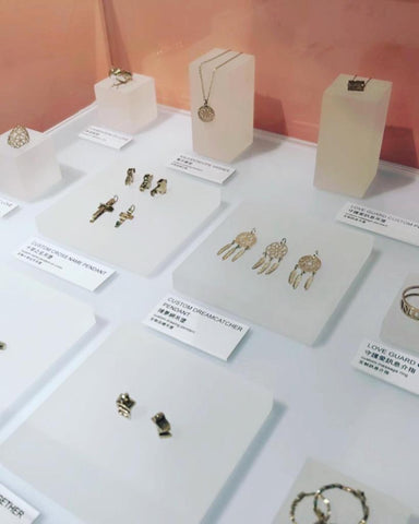 cuaaa exhibition showcase of silveryway 3D printed jewellery 