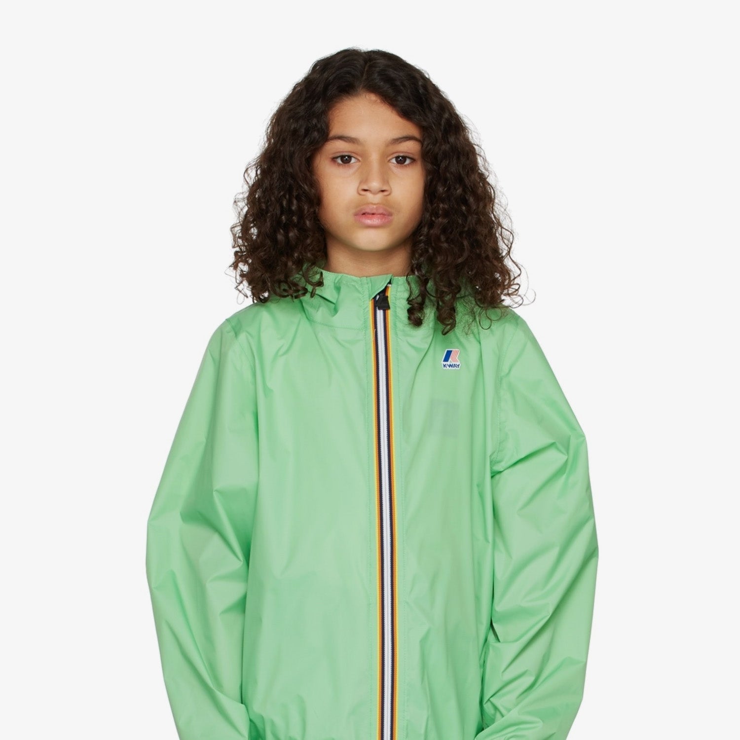 K-Way Le Vrai Claude Blue Depht Kids Packable Full Zip Windbreaker