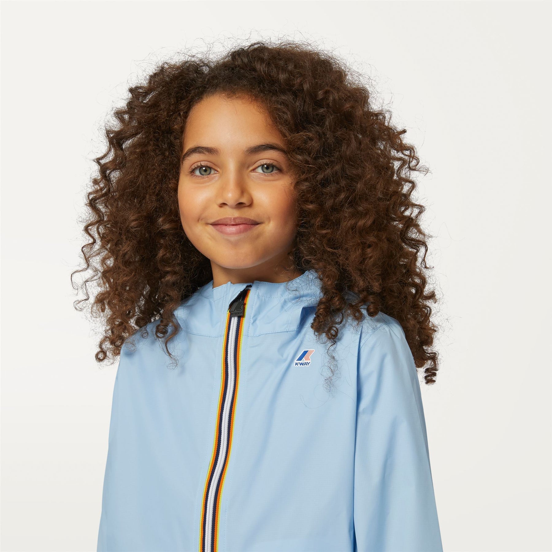 K-Way Le Vrai Claude Blue Depht Kids Packable Full Zip Windbreaker