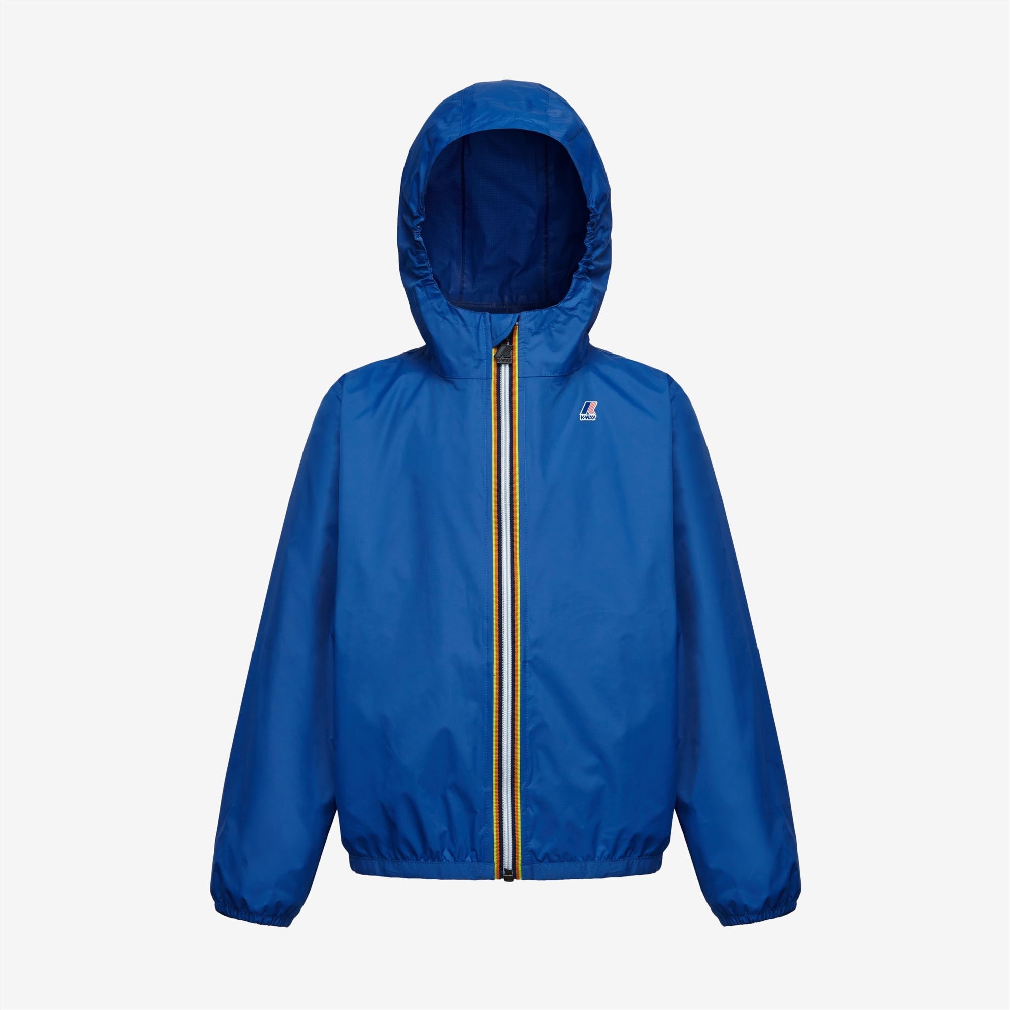 K-Way Le Vrai Claude Blue Depht Kids Packable Full Zip Windbreaker Rain  Jacket