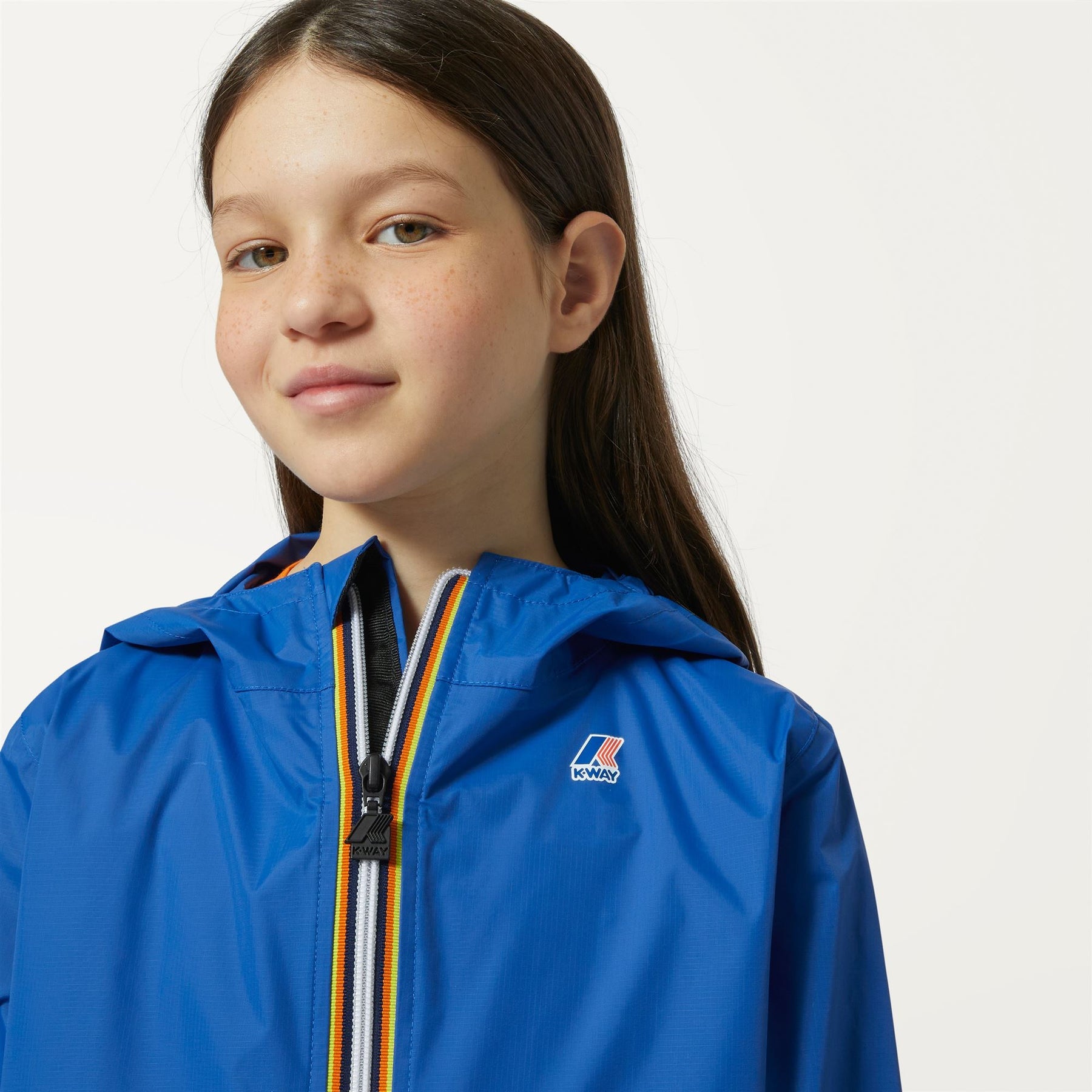 K-Way Le Vrai Claude Blue Depht Kids Packable Full Zip Windbreaker