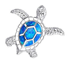  Save the Sea Turtle Jewelry Opal Necklace