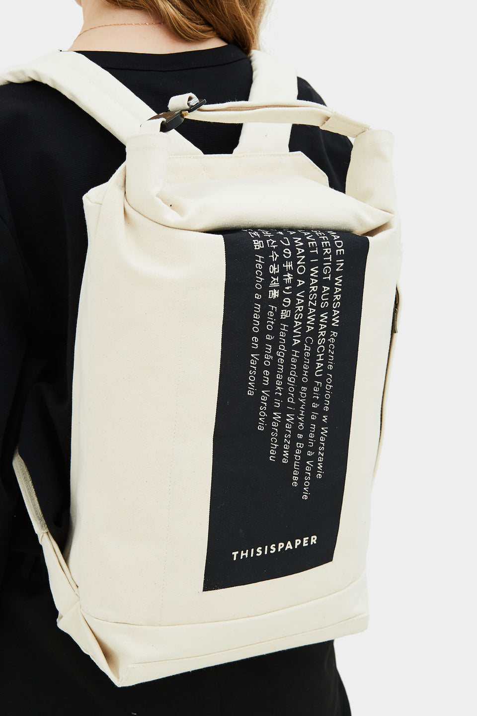 Thisispaper U-tility Backpack 01 Small Off-white – Thisispaper Shop
