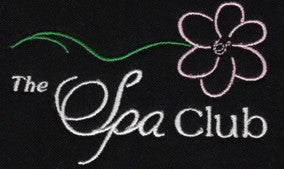 spa club embroidery example