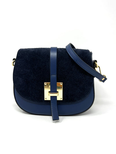 Chanel Small Gabrielle Blue Leather ref.389666 - Joli Closet