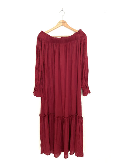 Ba&Sh - Authenticated Dress - Viscose Burgundy for Women, Never Worn, with Tag
