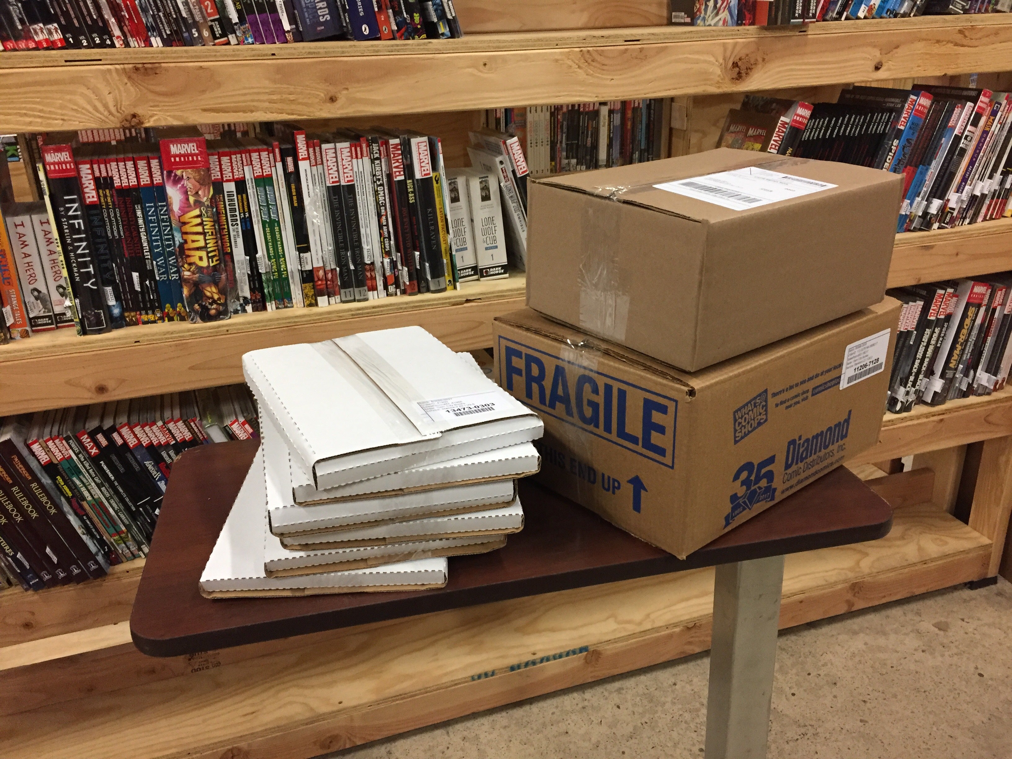 Gem City Books Shipping Box Example