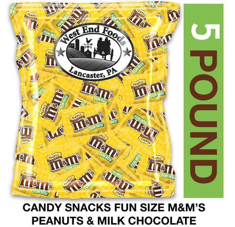 M&M's Peanut Fun Size 5LB Bulk   –