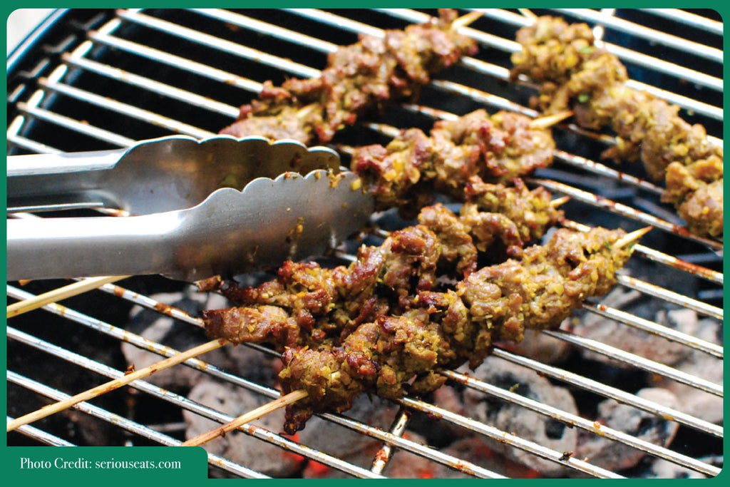 beef skewers Asian Christmas cooking