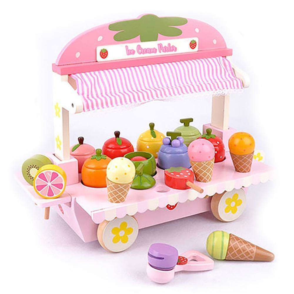 ice cream toy wooden