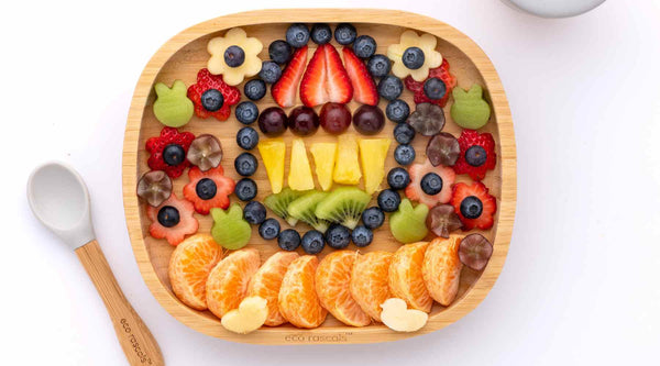 Fruit platter shaped like an Easter egg