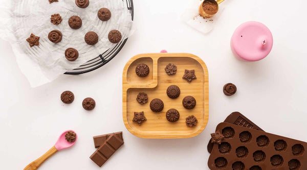 Milk Chocolate on eco rascals plate 