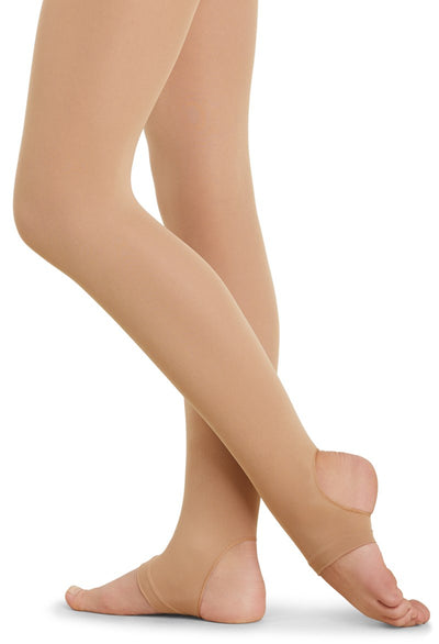 Dance Tights TAN / SKIN TONE FOOTED For Jazz & Tap Toddler - XL