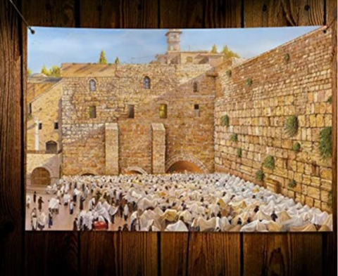 sukkot by the western wall | Ben-Ari Art Gallery