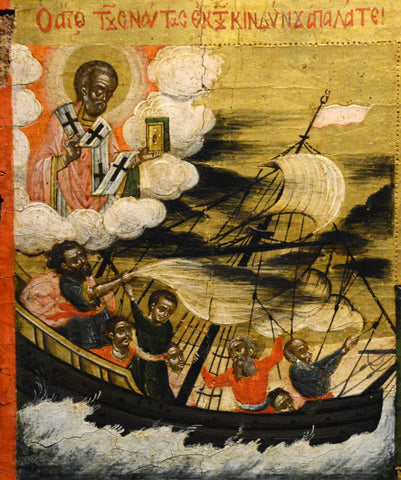 Icon of St. Nicholas, Patron of sailors. © Jona Lendering