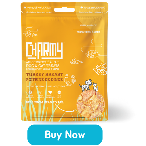 Charmy Air-Dried Turkey Breast Dog & Cat Treat