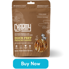 Charmy Air-Dried Duck Feet Dog Chew Treats