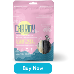 Charmy Air-Dried Rabbit Feet Dog Chew 