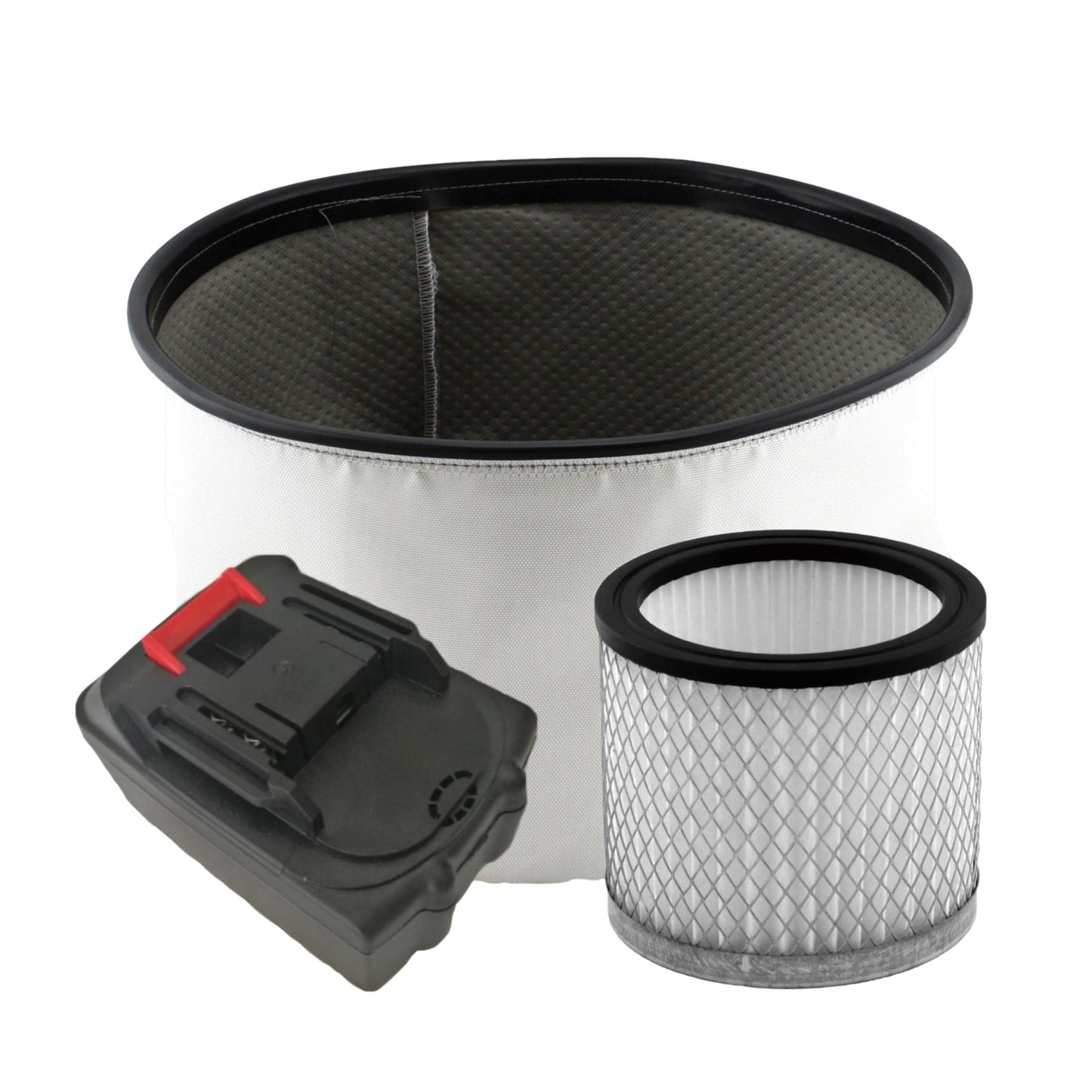 Vhbw - Élément filtrant aspirateur eau et poussières compatible avec AEG  AP250ECP, AP300ELCP, AS300ELCP, AS500ELCP - papier / caoutchouc
