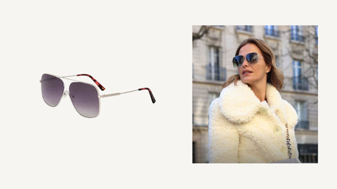 Cristina Eyewear: Óculos estilo aviador
