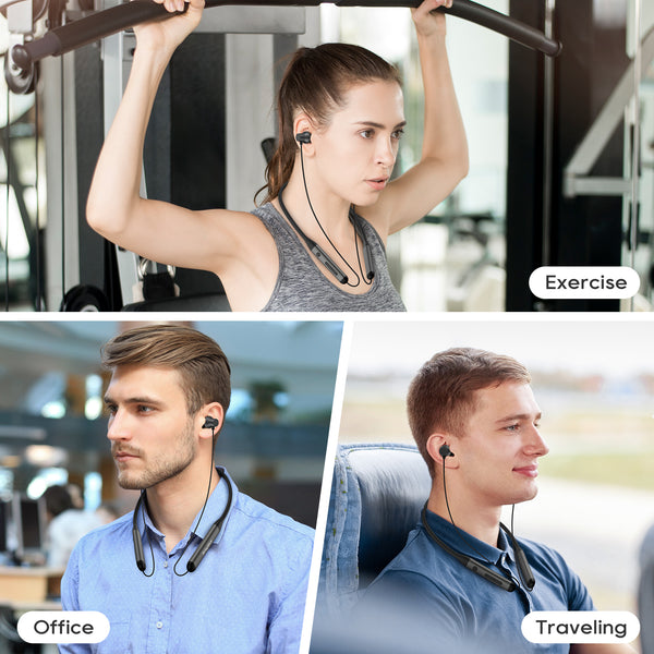 Image of different people using Wireless Earphones