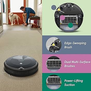 Image from Amazon: iRobot Roomba 694 cleaning the floor