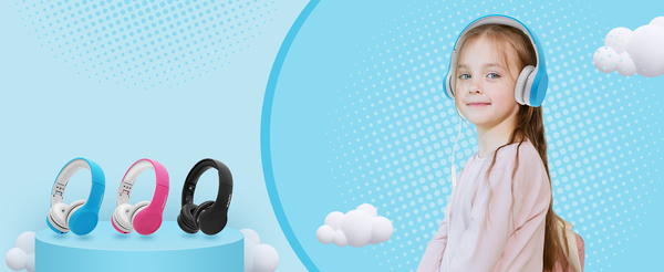 A Kid Wearing Mini Kid’s Headphones