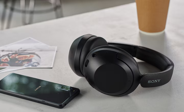 Image from Sony website: Sony ANC Headphone placed on the table