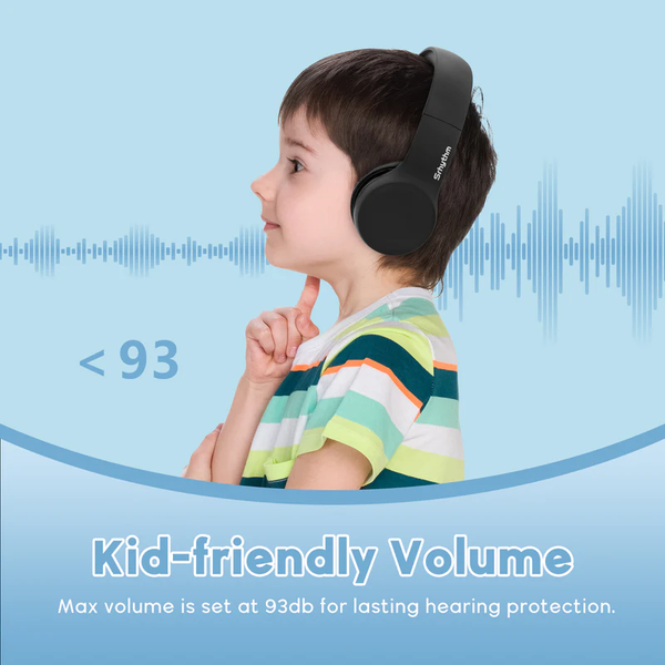 Kid using Srhythm’s Kids Mini Headphones