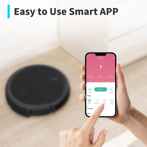 Srhythm Robot vacuum cleaner, cleaning the floor