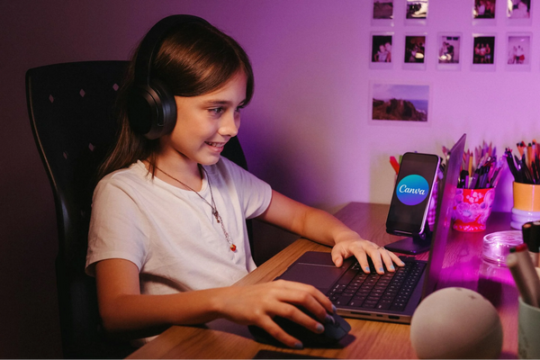 A Kid Learning Virtual using Kids Headphones
