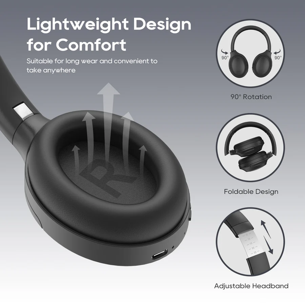 Image showing howANC Headphones are Lightweight