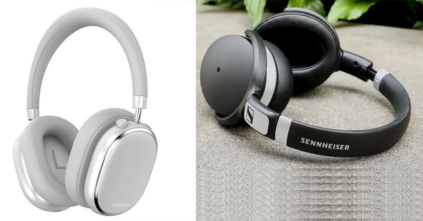 Image of Srhythm ANC Headphones and Sennheiser HD 4.50