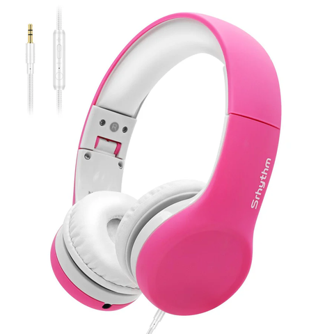 Pink kids headphones from Srhythm