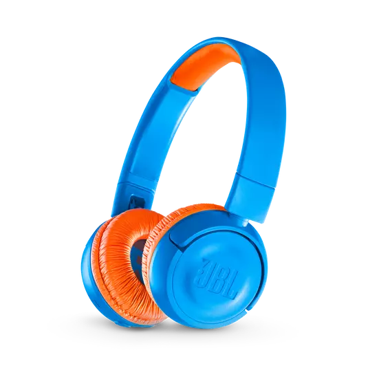 Image from JB Website: Blue and Orange Mini Kids Headphones&nbsp;