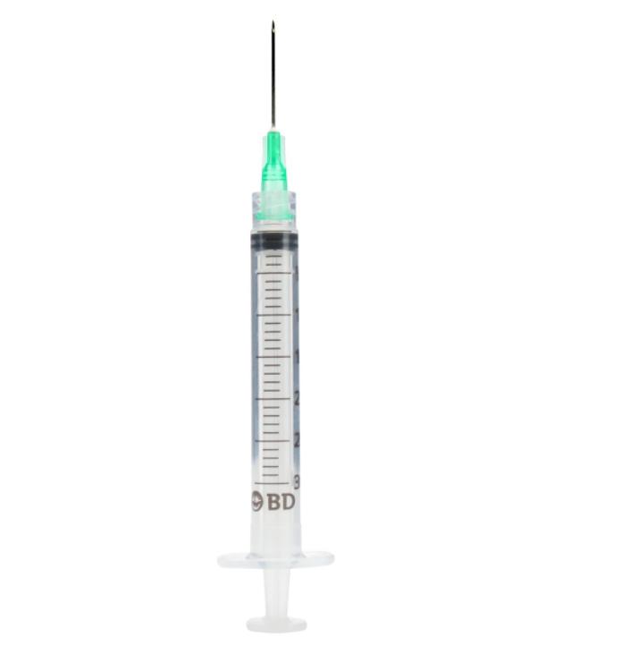 Becton Dickinson 3ml Syringe Luer Lok Tip With Precisiongli Mass Ppe