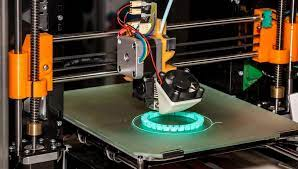 A 3D printer with lights