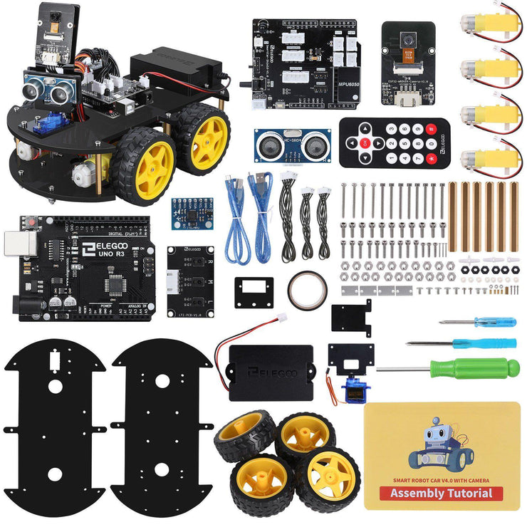 ELEGOO UNO R3 Project Smart Robot Car Kit V 4.0 (with Camera) Arduino