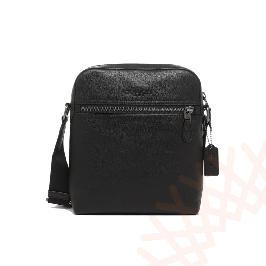 coach flight bag black