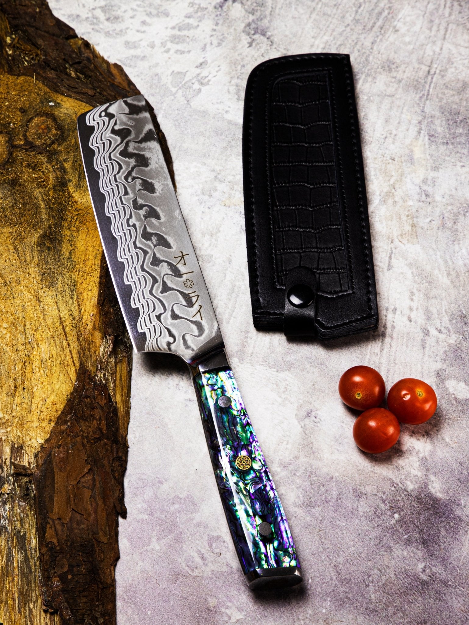 Cuchillo Sierra Acero Damasco - Colección DARKNIFE – All Right Chef Tool´s