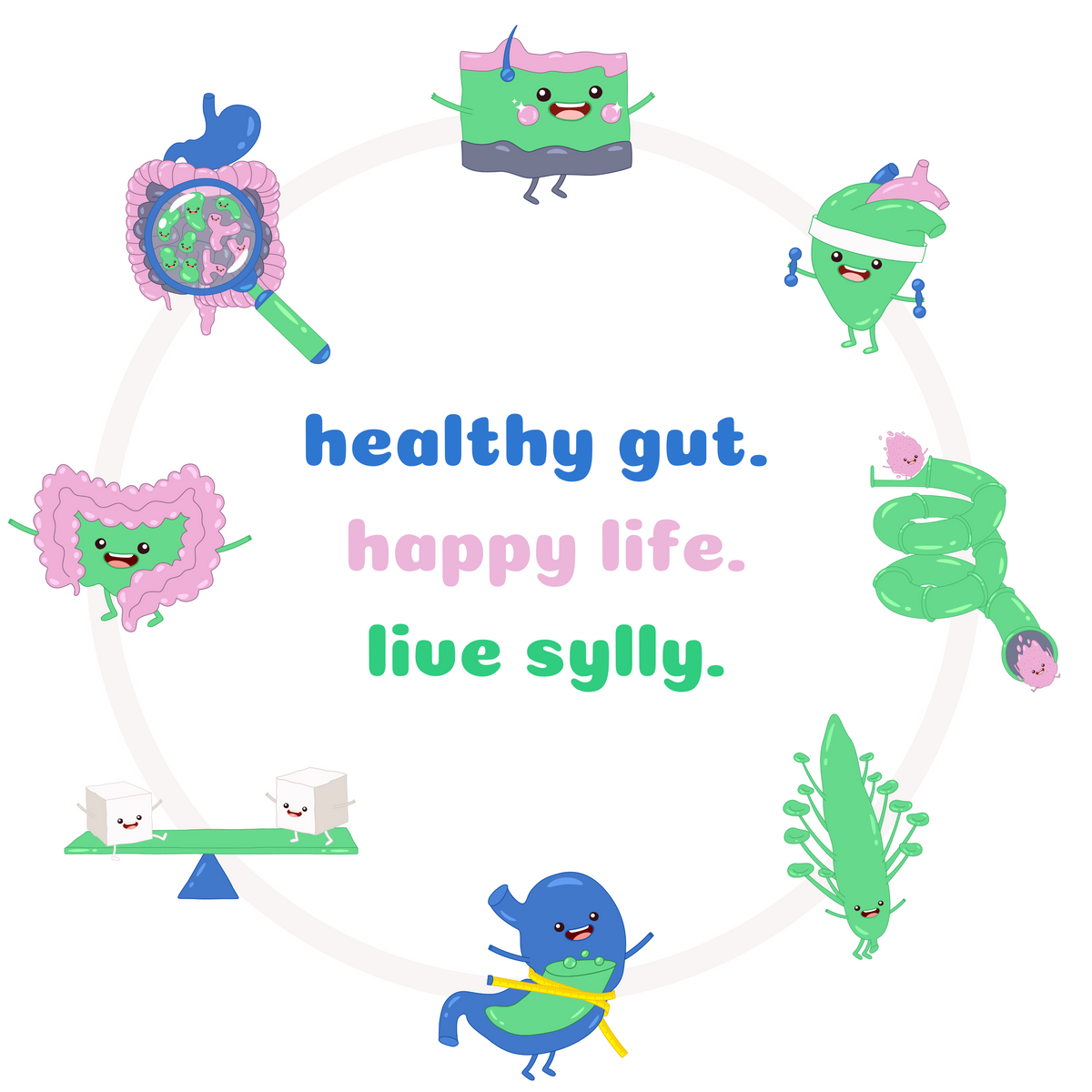sylly psyllium fiber healthy gut happy life live sylly