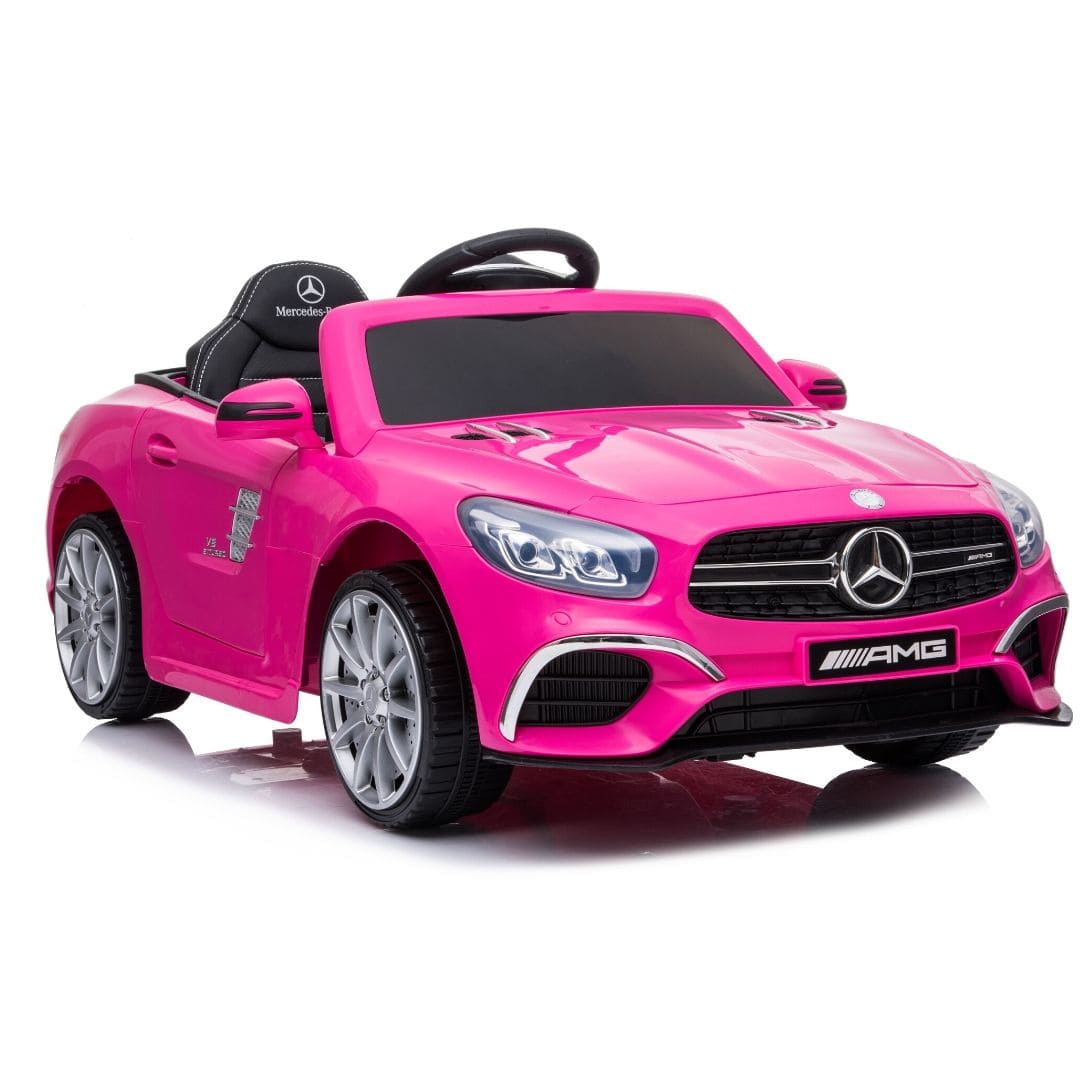 pink mercedes ride on