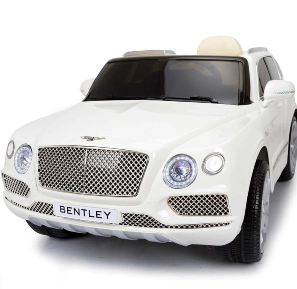 white bentley power wheel