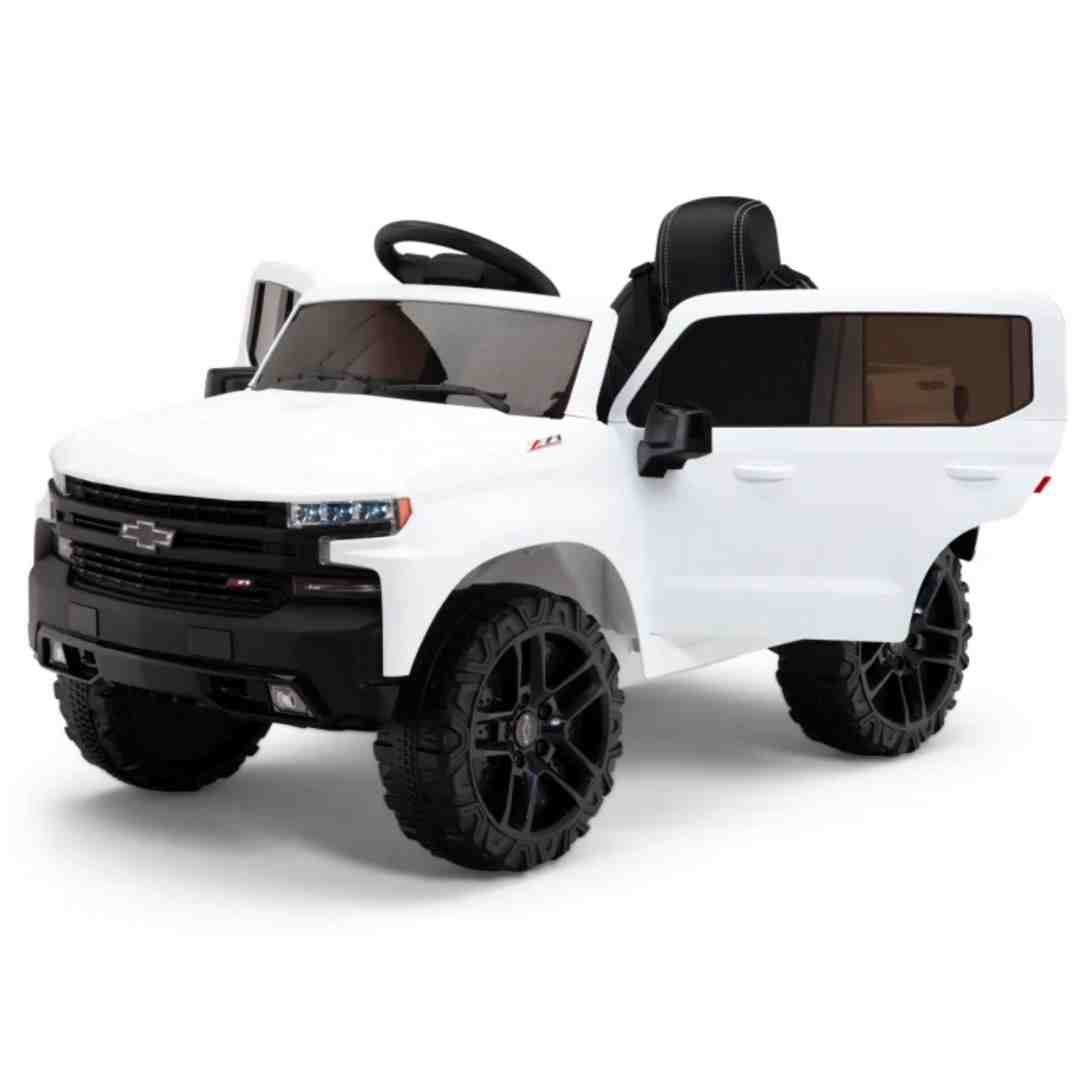 Chevrolet Silverado 12V Kids Ride On Truck with Remote Control - KidCarShop