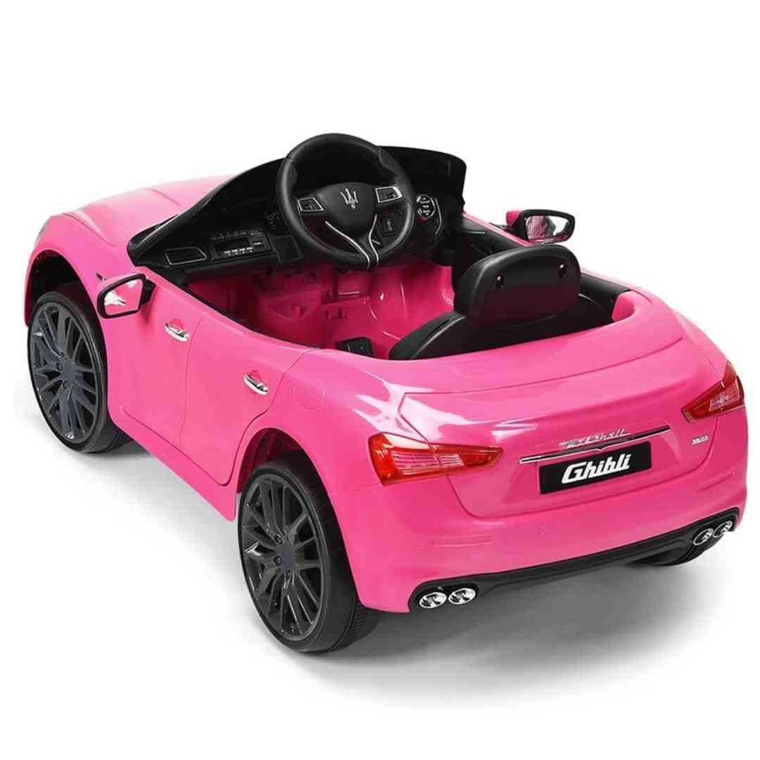 pink maserati ride on car