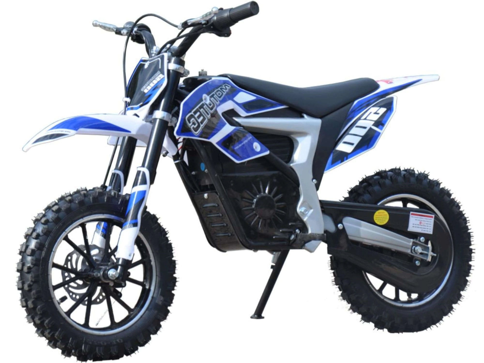 mototec 36v electric dirt bike 500w lithium blue