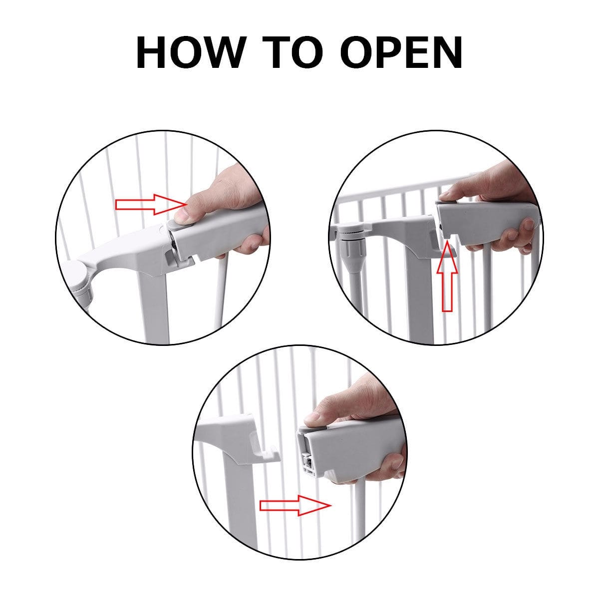 6 Panel Metal Gate Baby Pet Fence Safe Playpen Barrier - KidCarShop