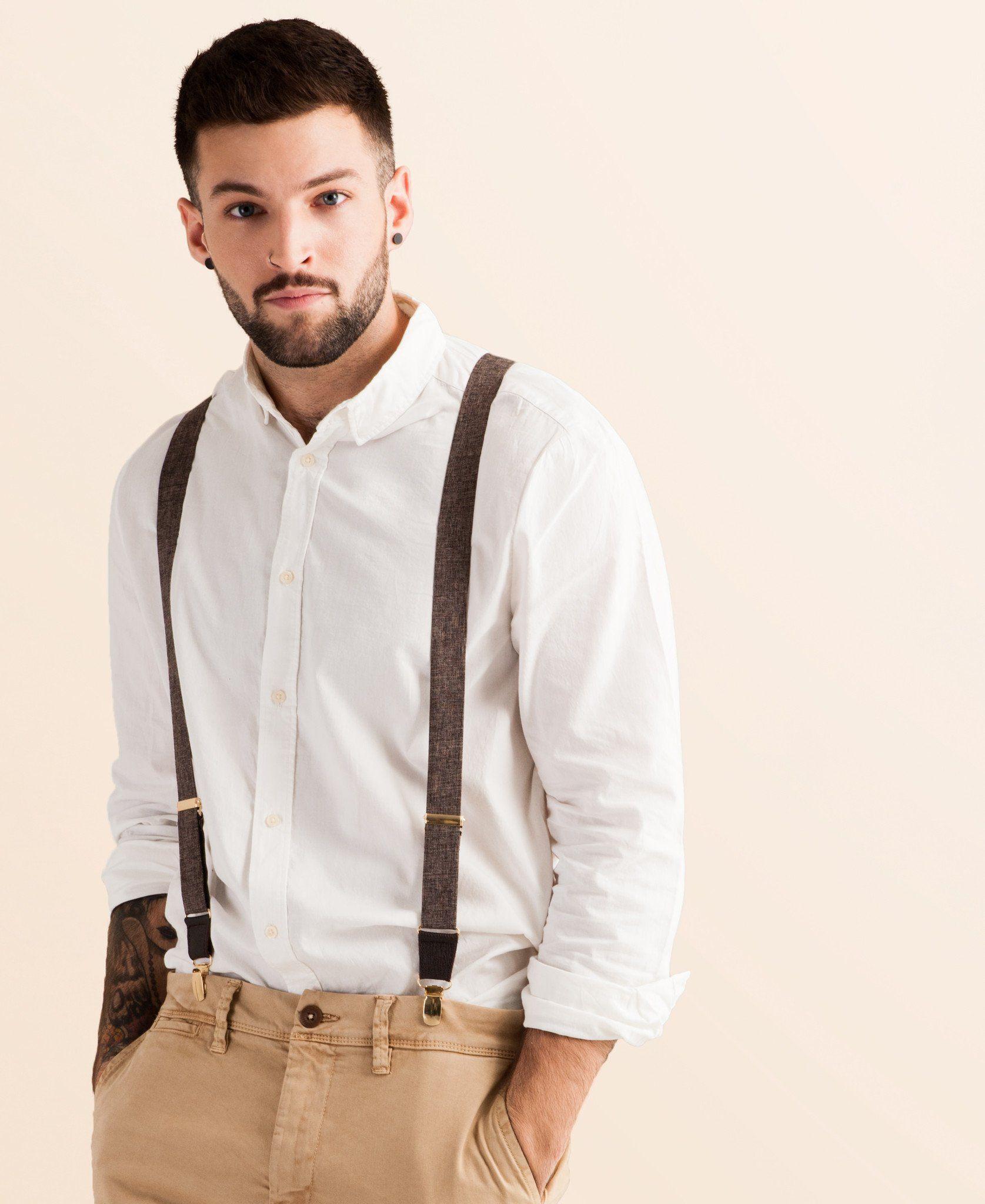 Autumn Harvest - Classic Brown Suspenders - JJ Suspenders